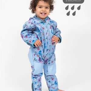 Therm Kids All-Weather Fleece Onesie - Butterfly Sky